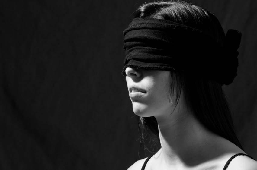 Blindfolded femdom